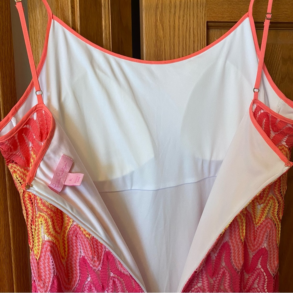 Lilly Pulitzer Vibrant Pink and Yellow Maxi Dress - Picture 11 of 13